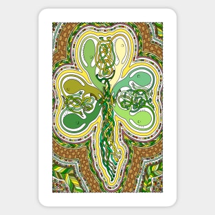 Mr Squiggly Celtic Knot Sticker